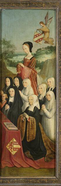 Memorial Panel with Nine Female Portraits, probably Kathrijn Willemsdr van der Graft and Family, wit Creator: Master of Alkmaar.
