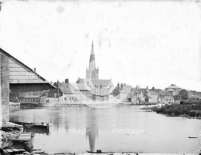 St Helens Church, Abingdon, Oxfordshire, c1860-c1922. Artist: Henry Taunt