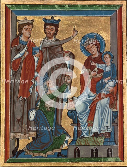 Adoration of the Magi, about 1240. Creator: Unknown.