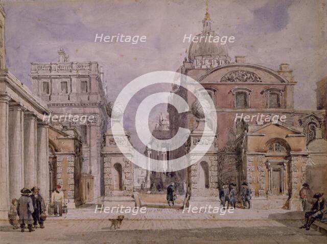 Greenwich Hospital,  c1840s. Creator: David Cox the Elder.