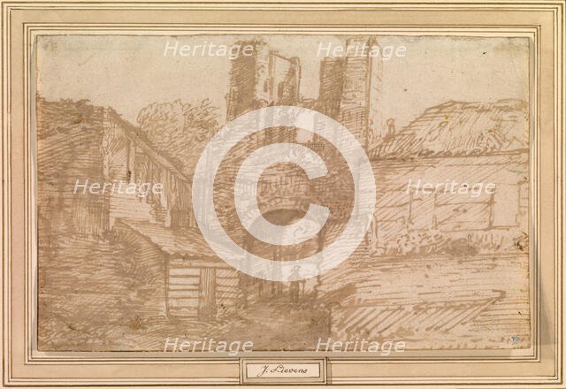 The Outer Gate of the Ruins of Brederode Castle, 1607-1674. Creator: Jan Lievens.