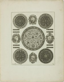 Plate Four, from Book of Ornament, 1704. Creator: Simon Gribelin.