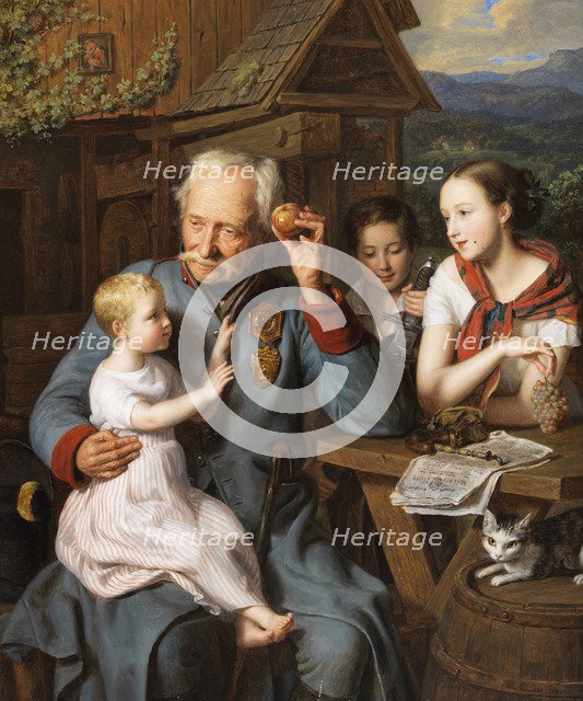 An old invalid with children, 1827.
