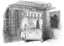 Her Majesty's State Bed, Burghley, 1844. Creator: Unknown.
