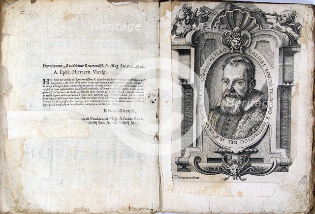 Leaf of book The Assayer (Il Saggiatore) by Galileo Galilei, 1623. Artist: Anonymous  