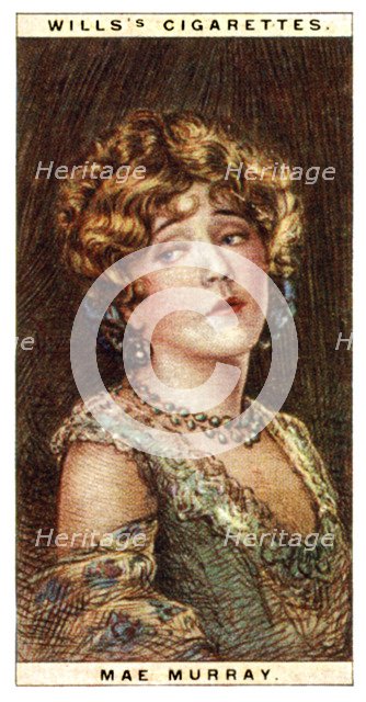 Mae Murray (1889-1965), American actress, 1928.Artist: WD & HO Wills