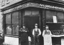 Cohen & Sons, grocers, East End of London, c1890. Artist: Unknown