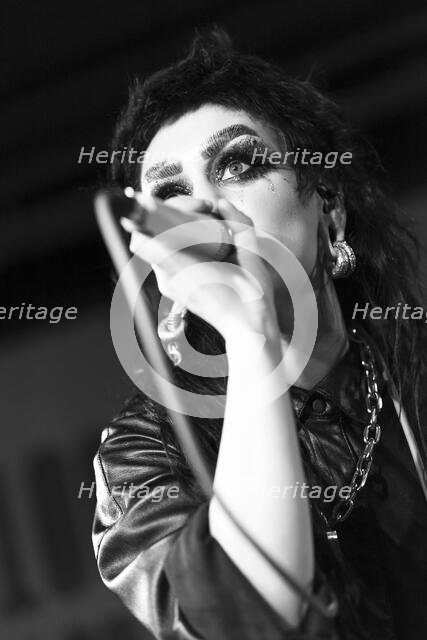 Jo-Jo O'Donoughue, Eater live at 100 Club, London, Mar 2023. Creator: Annapaola Marchesani.