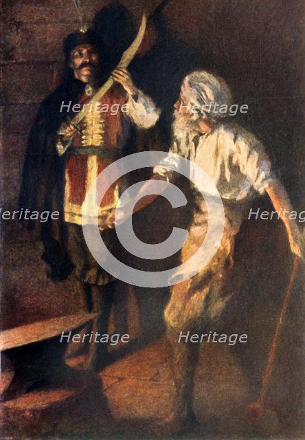 "There is the sword and here is the anvil", 1917. Creator: Unknown.