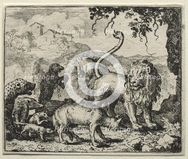 Reynard the Fox: First Complaint of the Wolf. Creator: Allart van Everdingen (Dutch, 1621-1675).