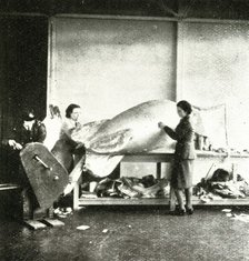 'Repairing Barrage Balloons', c1943. Creator: Cecil Beaton.