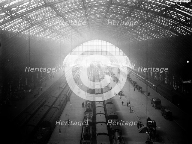 Interior view of St Pancras Station, Camden, London, c1895. Creator: Unknown.