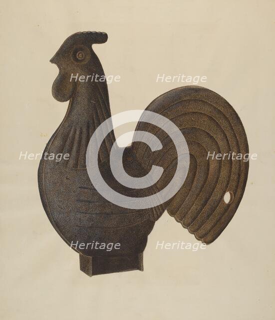 Windmill Counterbalance, c. 1938. Creator: Wilbur M Rice.