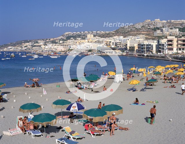 Mellieha Bay, Malta. 