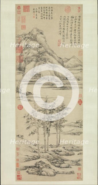 Woods and Valleys of Mount Yu, dated 1372. Creator: Ni Zan.