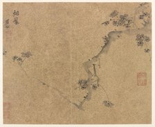 A Plum Branch, Ming dynasty, ca.1580-1639. Creator: Chen Jiru.