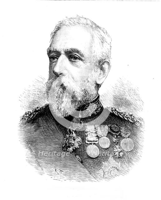 General Sir Daniel Lysons, G.C.B., the new Constable of the Tower of London, 1890. Creator: Unknown.