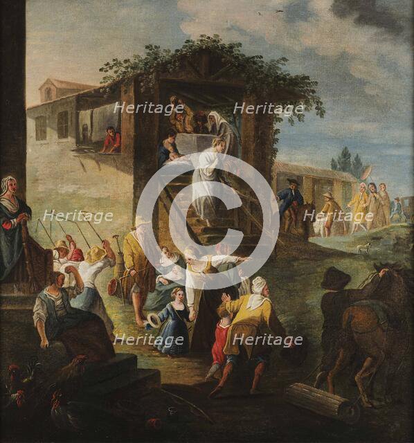 The visit to the nurse, um 1700. Creator: Pittetti (Palanca), Angela Maria (1690-1763).