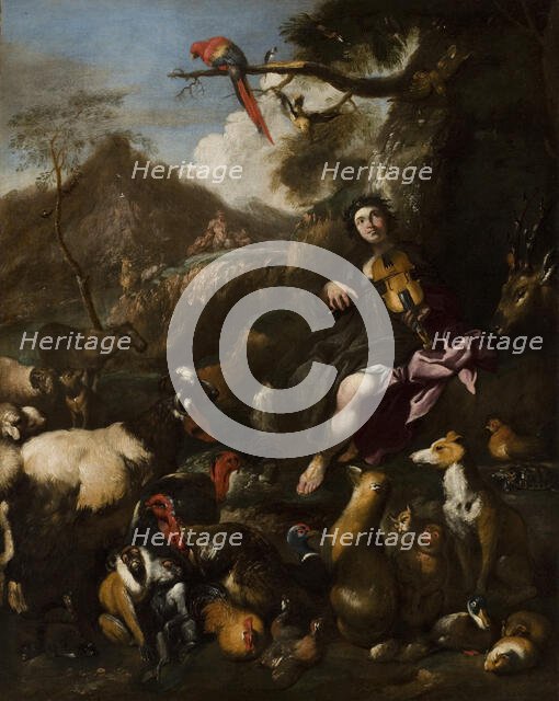 Orpheus Singing to the Animals, 1609-1664. Creator: Giovanni Benedetto Castiglione.