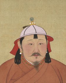 Portrait of Temür Khan (1265-1307), 14th century. Creator: Chinese Master.
