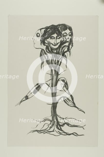 Vignette:Amaryllis, 1908/09. Creator: Edvard Munch.