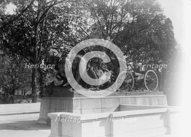 Grant Memorial at Capitol - Caisson Group of Statuary, 1914. Creator: Harris & Ewing.