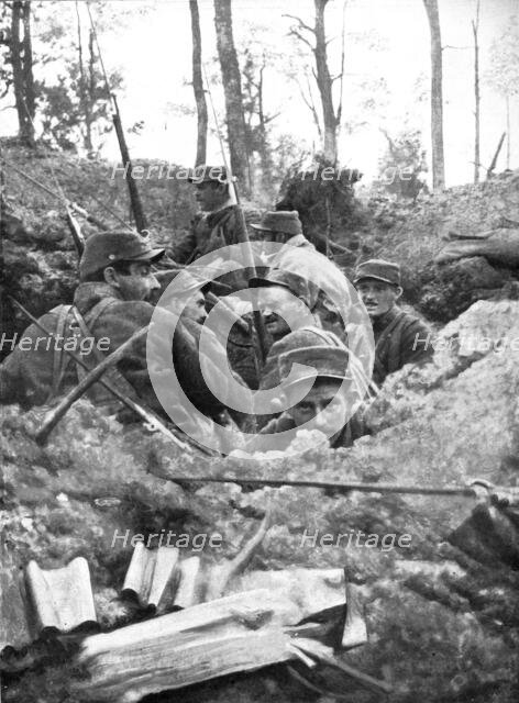 ''A la grande tranchee de Calonne; La deuxieme ligne allemande est conquise', 1915. Creator: Unknown.