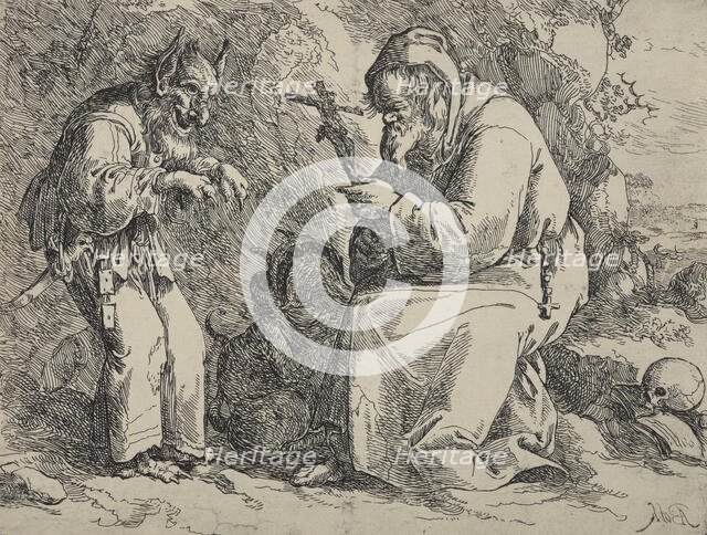 Temptation of St Antony, 1628-1642. Creator: Andries Dirksz Both.