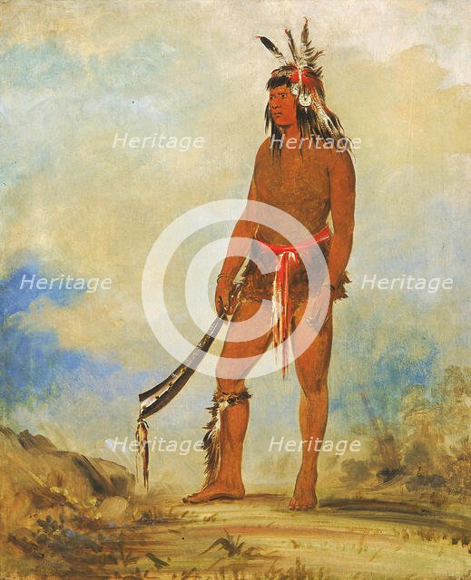 Won-de-tów-a, The Wonder, 1835. Creator: George Catlin.