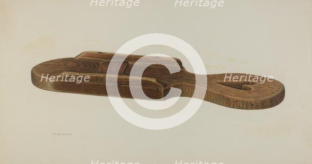 Pa. German Cabbage Cutter, c. 1941. Creator: Nicholas Amantea.