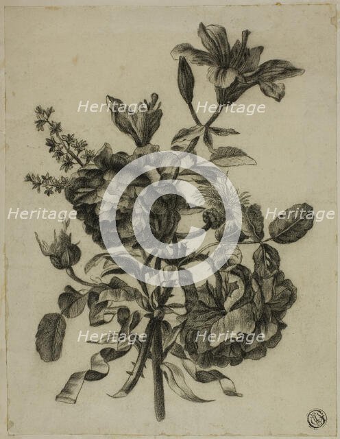 Bouquet of Roses and Lilies, n.d. Creator: Unknown.