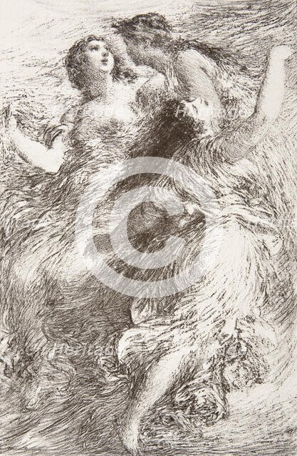 L'Or du Rhin, 1886. Creator: Henri Fantin-Latour.