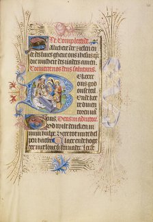 Initial B: The Entombment; Book of Hours, after 1460. Creator: Unknown.