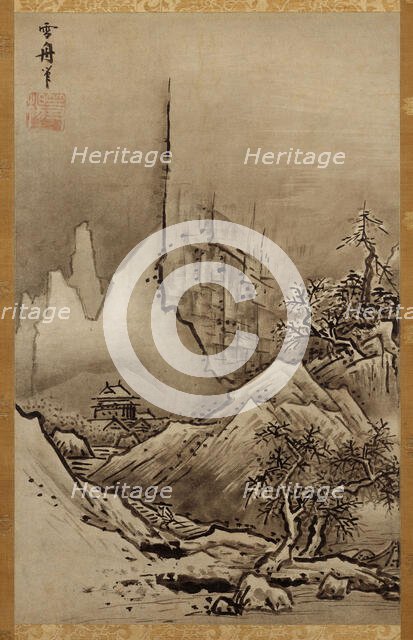 Winter Landscape, c1470. Creator: Sesshu; Toyo (1420-1506).
