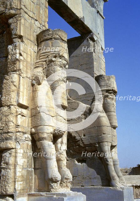 Gate of All Nations or The Gate of Xerxes, Persepolis, Fars province, Islamic Republic of Iran, 1994 Creator: LTL.