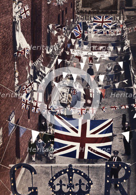 'Blackfriars, London, decoarted for King George VI's coronation', 1937. Artist: Unknown.