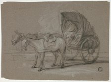 Huckster Cart, c. 1790. Creators: Thomas Barker, Thomas Jones Barker.