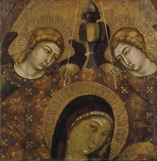 Madonna enthroned, fragment, 1300-1348. Creator: Niccolo di Segna.