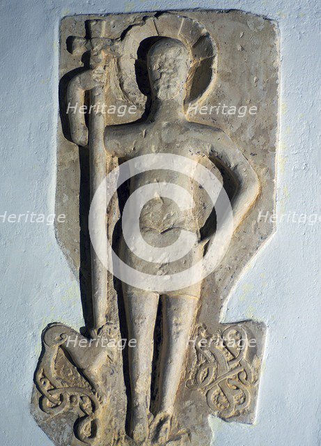 Anglo-Saxon carving of Christ, 11th century. Artist: Unknown