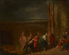 Christ and the Woman Cught in Adultery with Pharisees, 18th century. Creator: Unknown.