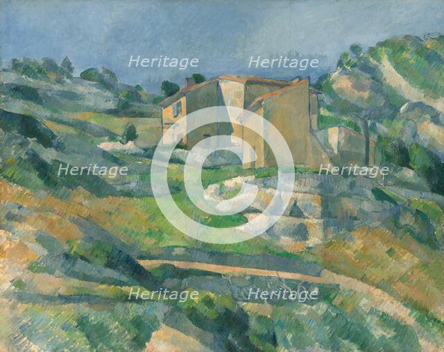 Houses in Provence: The Riaux Valley near L'Estaque, c. 1883. Creator: Paul Cezanne.