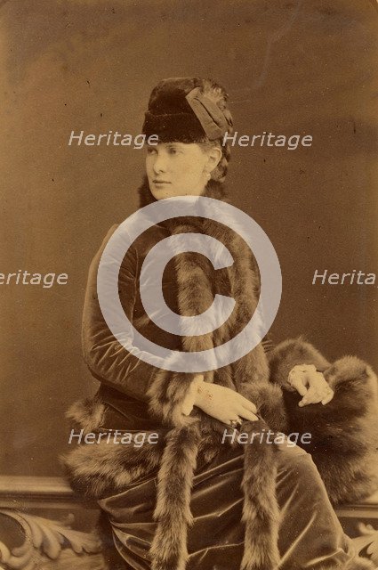 Grand Duchess Maria Pavlovna of Russia (1854-1920), c. 1880.