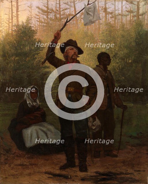 Surrender of a Confederate Soldier, 1873. Creator: Julian Scott.