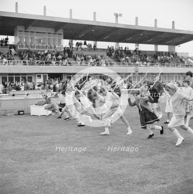 Copthall Stadium, Hendon, Barnet, London, 25/06/1966. Creator: John Laing plc.