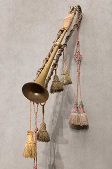 Natural Trumpet, Nuremberg, 1680/1720. Creator:  Wilhelm Haas.