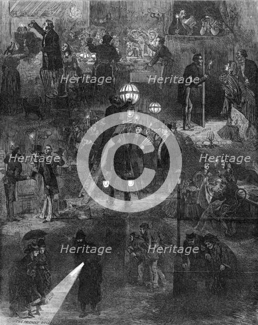 Effects of the gas strike in London, 1872. Creator: Unknown.