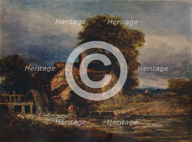 'The Water Wheel', c1839. Artist: David Cox the elder.