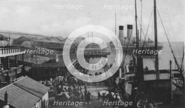 Landing Stage, Liverpool Docks. Artist: Unknown