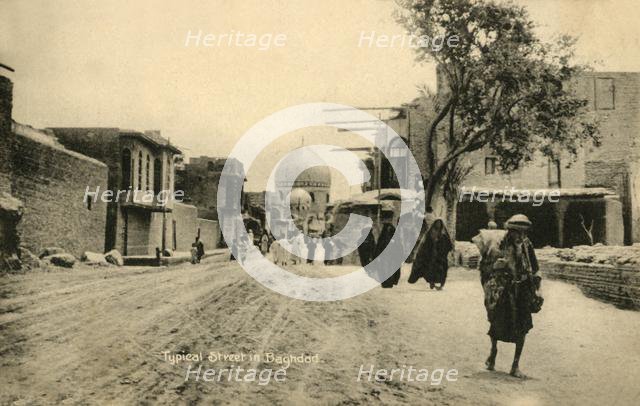 'Typical Street in Baghdad', c1918-c1939. Creator: Unknown.