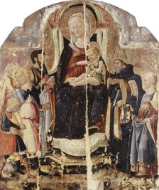 Virgin and Child Enthroned with Saints, c1475. Creator: Neri di Bicci.